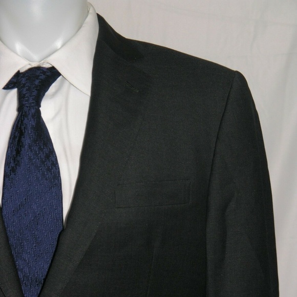 Ascot Chang Zegna Cloth Solid Charcoal Bespoke Two Button Blazer 40S - Picture 1 of 10